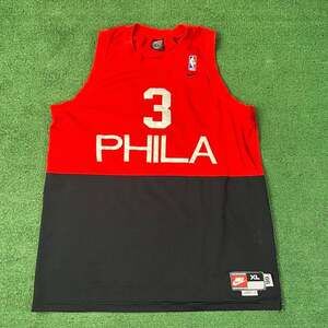 Vintage Nike Philadelphia 76ers Allen Iverson #3 Throwback Jersey